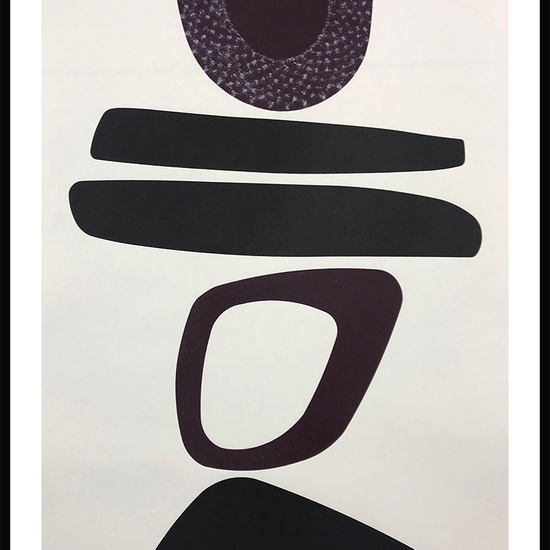 Julie Speidel: RBG V, 2021, Hand rubbed oil on Japanese paper, 38 x 26 inches (framed dimensions: 46.5 x 33.5 x 2 inches)