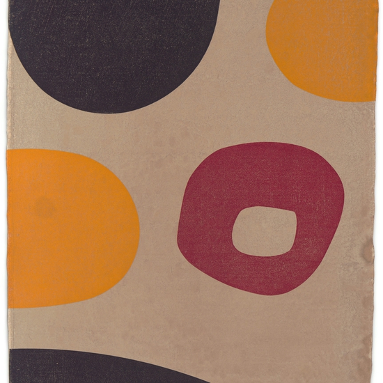 Julie Speidel's works on paper echo the geometry of her sculptures, referring to the visual language of ancient cultures.
