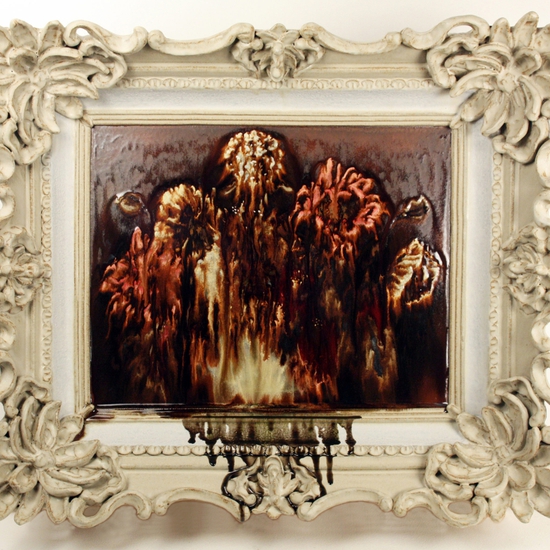 Dirk Staschke uses ceramics to reinterpret 16th century 'Vanitas' paintings and subverts the notions of beauty and property.