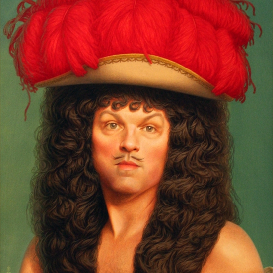 C'est Mon Chapeau, 2013, Acrylic on panel, 24 x 18 inches