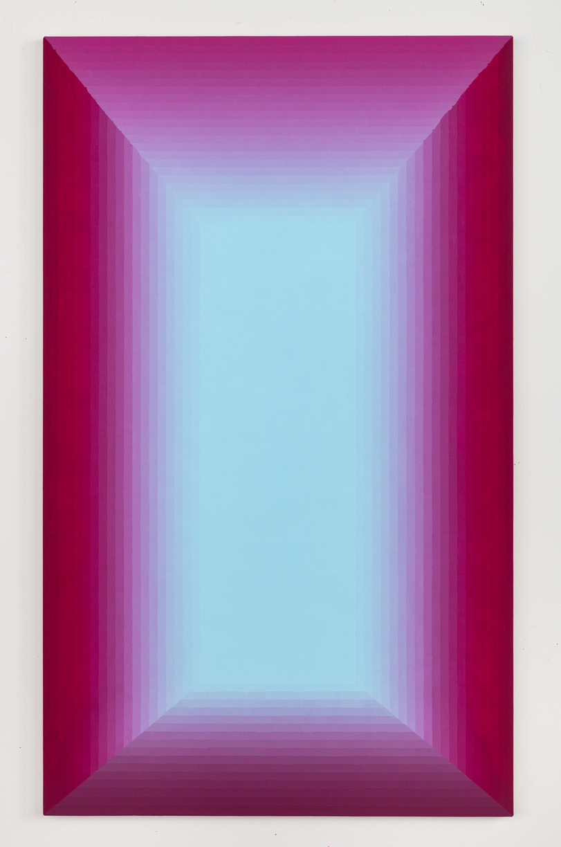 Audrey Stone: Ceiling 4, 2024, Acrylic on canvas, 50 x 30 x 1 inches