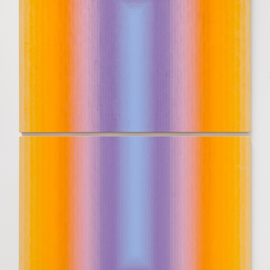 Audrey Stone: Close, Close, 2024, Acrylic on canvas, 80 x 40 1.25 inches (Diptych, each panel 40 x 40 x 1.25 inches)