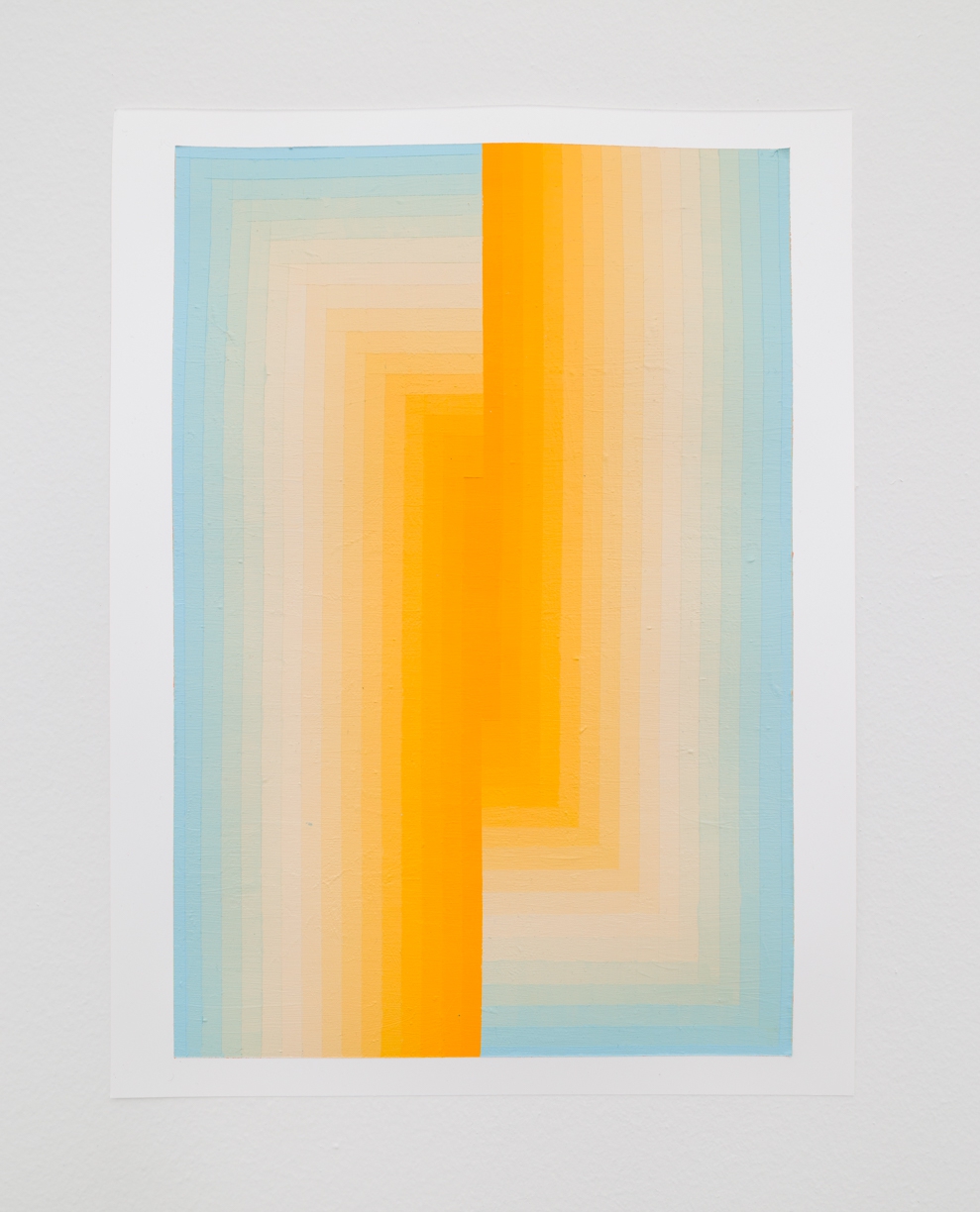 Audrey Stone: Embrace Study, 2024, Acrylic on yupo, 11 x 7.5 inches (paper size 12 x 9 inches)