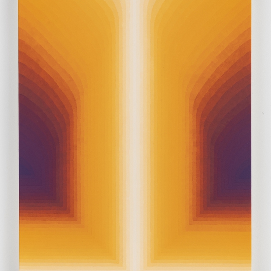Audrey Stone: Safe Passage 2, 2023, Acrylic on canvas, 20 x 16 x 1 inches