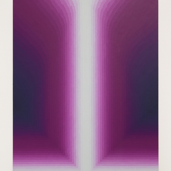SOLD Audrey Stone: Safe Passage 4, 2024, Acrylic on canvas, 20 x 16 x 1 inches