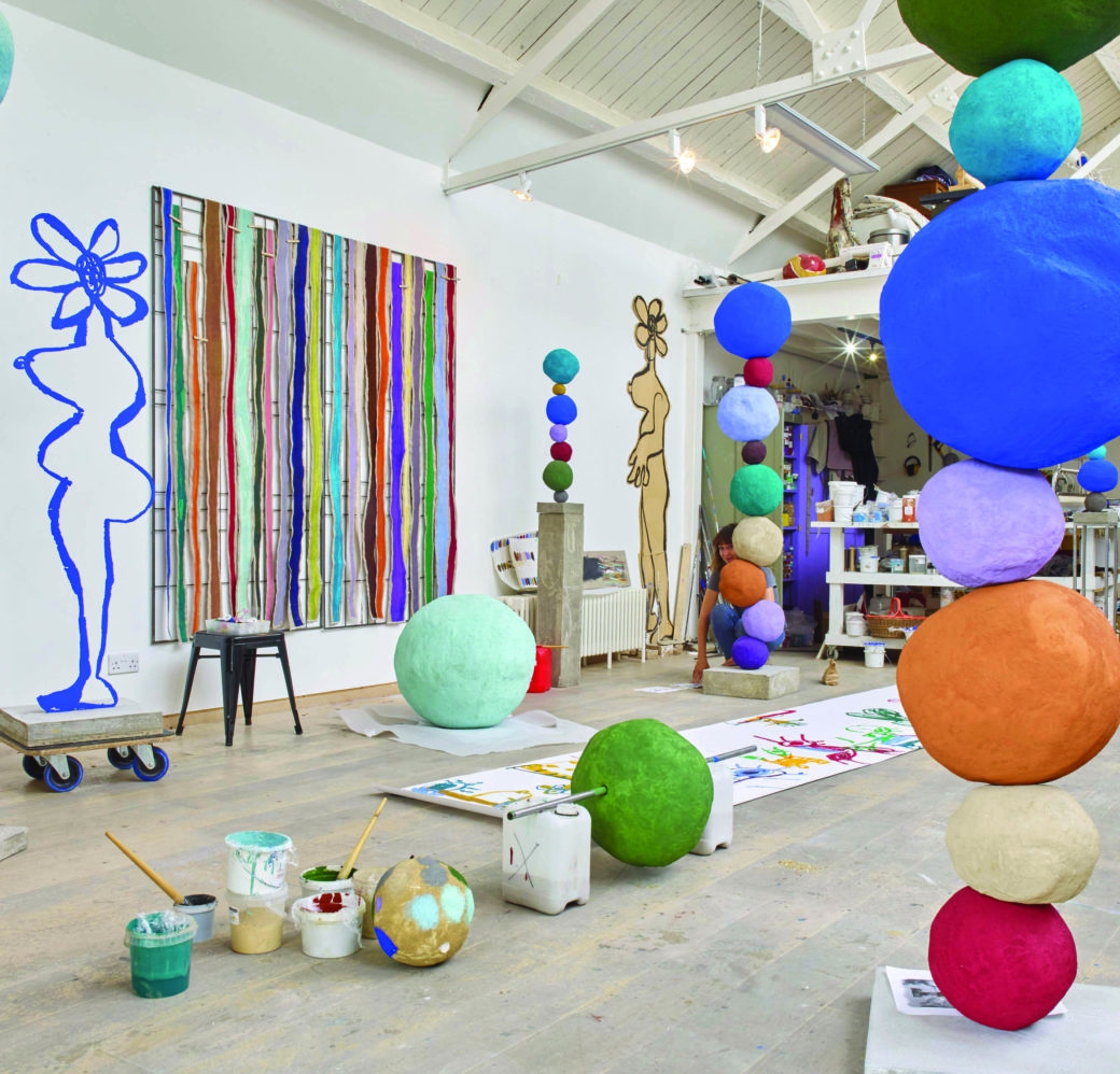 Annie Morris studio, 2018
