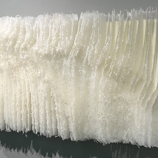 Side View of 'Holding a Space'