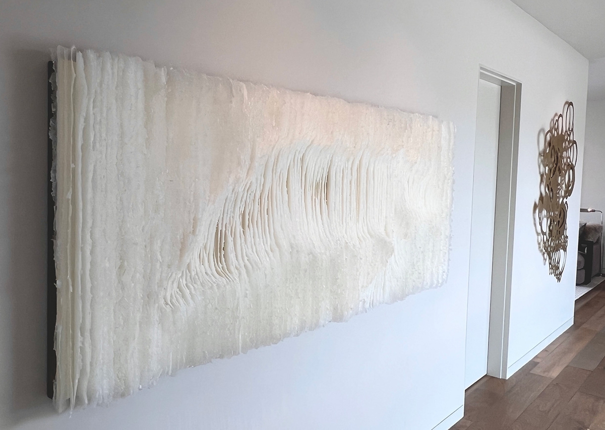 Installation of 'The Faint Wind Stirs The Dark Wind'