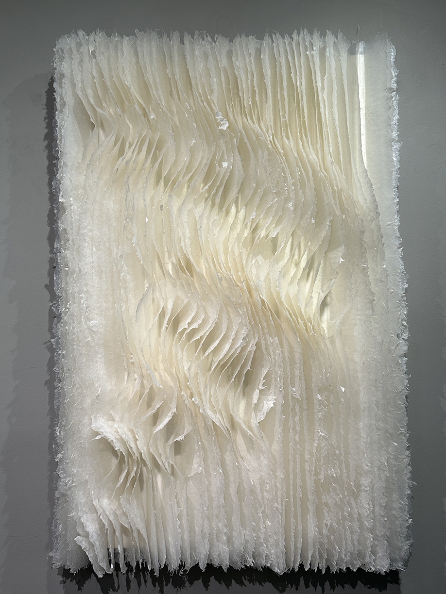 Kandis Susol, Mesmerizing Confluence, 2024, Encaustic Sculpture, 38 x 26 x 5 inches