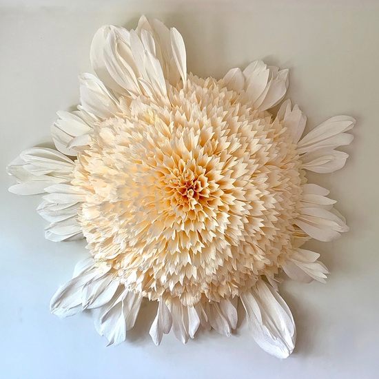 Tiffanie Turner: Specimen E Platinum Blonde, 2019, Paper, 66 x 18 inches