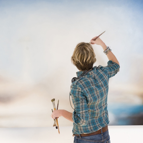 Tracy Rocca in her studio