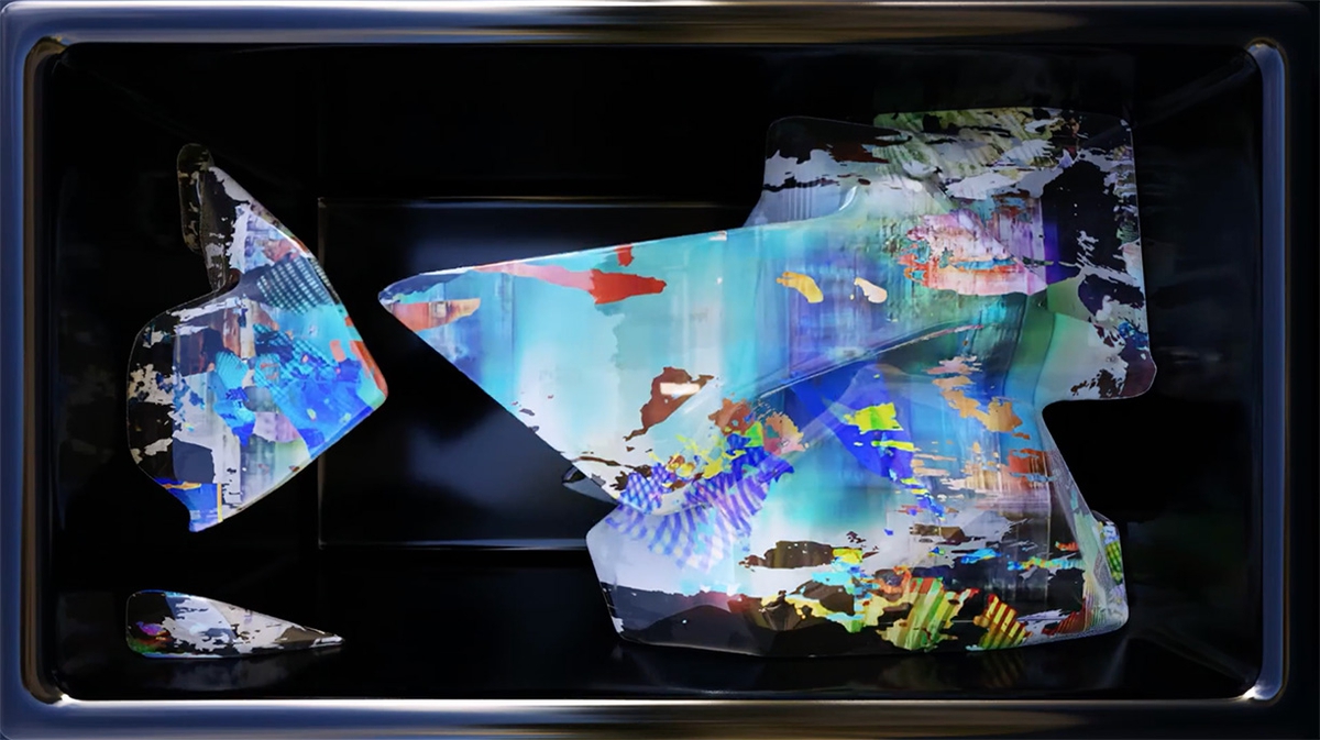 Chris Trueman & MakeItRad: 1CD (NFT), 2022, 3D video sculpture, 37 seconds, Edition of 5