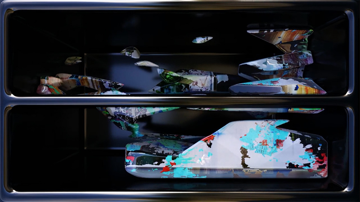 Chris Trueman & MakeItRad: 2CD (NFT), 2022, 3D video sculpture, 37 seconds, Edition of 5