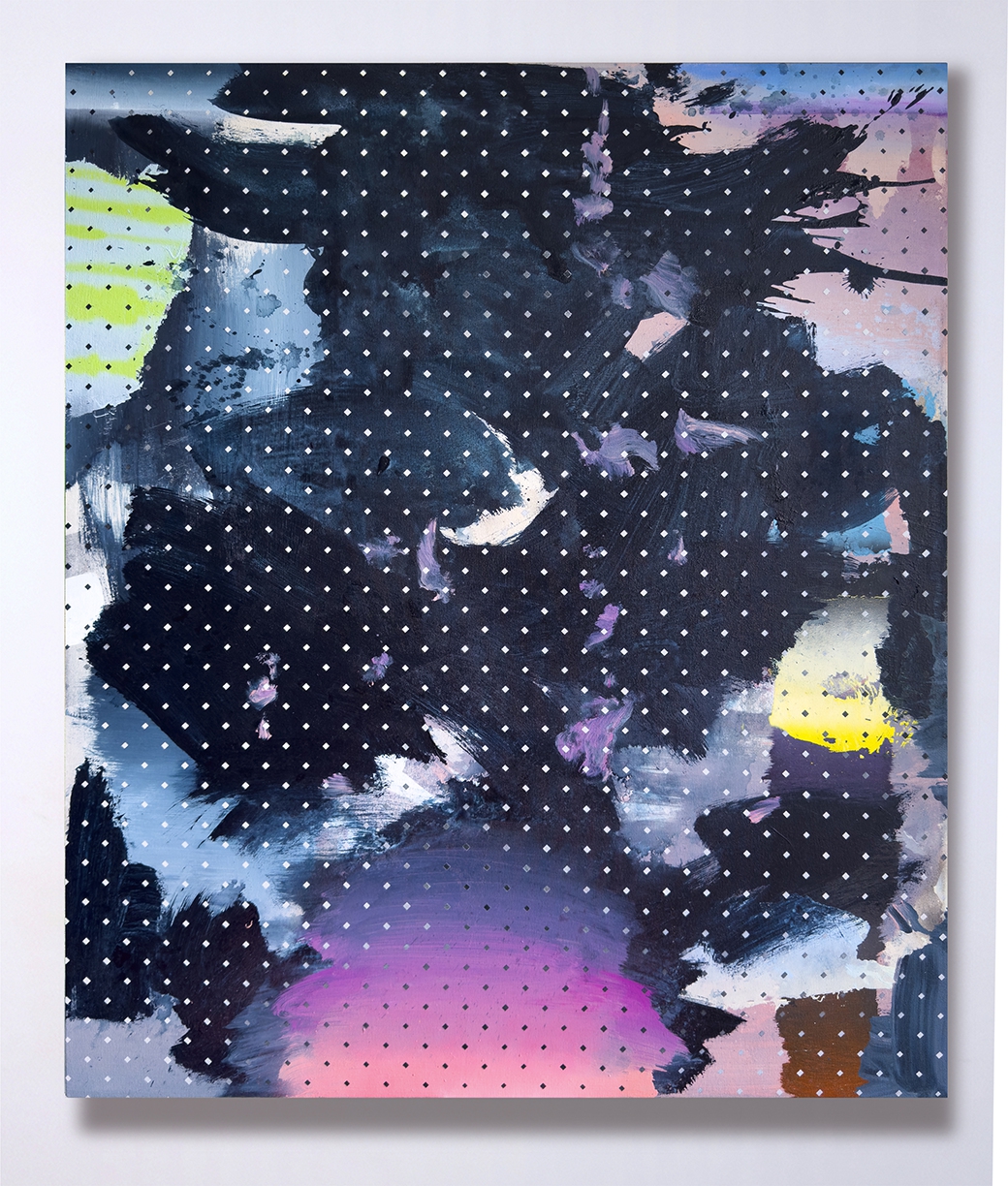 Chris Trueman, DNZR, 2025, Acrylic on canvas, 42 x 36 x 2 inches