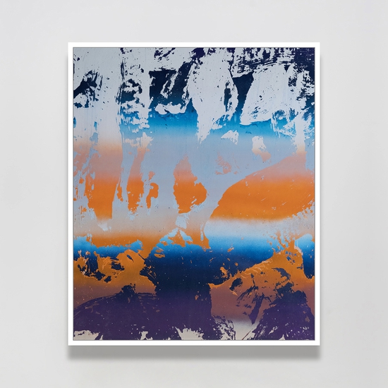 Chris Trueman: OCYL, 2021, Acrylic and acrylic spray paint on yupo mounted to sintra, 36 x 30 inches