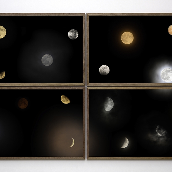 SOLD Derrick Velasquez, Diffuse Moons 9.29.2020- 3.13.2025, 2025, Archival pigment print, 36 x 54 x 1 inches, Edition of 2