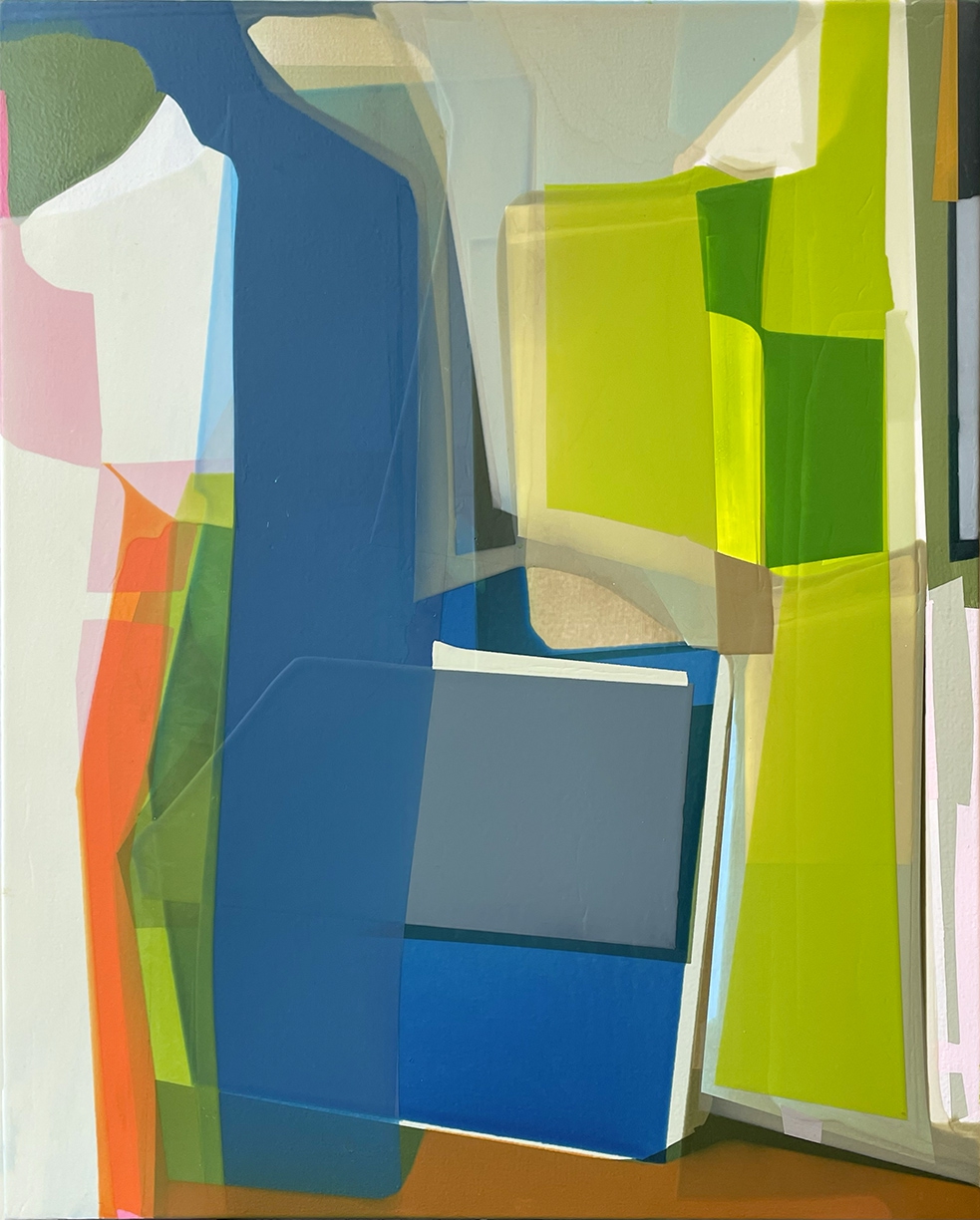 Susan Dory, Semi Detached, 2025, Acrylic on canvas over panel, 30 x 24 x 2 inches