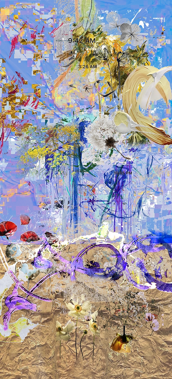 Irene Mamiye: Homage 7777, 2020, Archival pigment print, 72 x 36 inches
