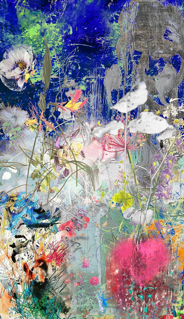Irene Mamiye: Homage 8995, 2021, Archival pigment print, 72 x 41 inches
