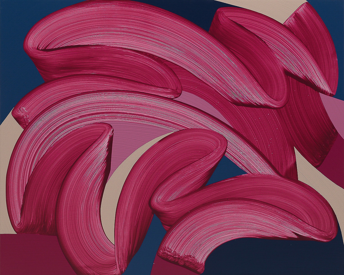Michelle Weddle: Allegro, 2024, Acrylic on Canvas, 48 x 60 x 2 inches