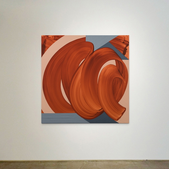 Michelle Weddle: Billow, 2023, Mixed media on canvas, 48 x 48 x 2.25 inches