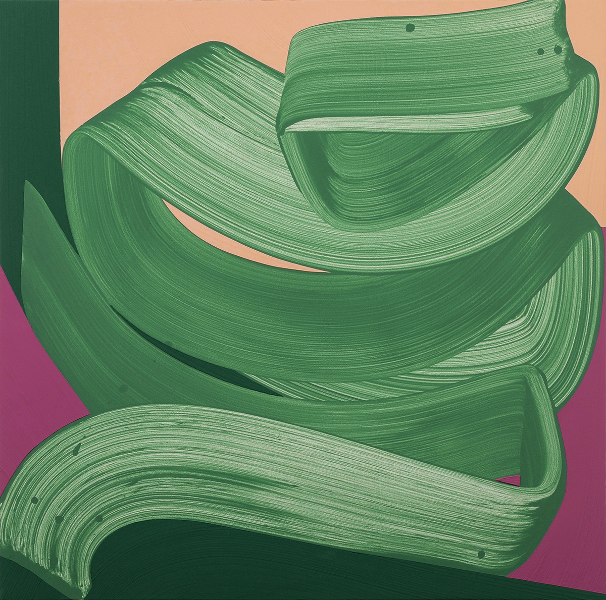 Michelle Weddle: Bloom, 2023, Mixed media on canvas, 48 x 48 x 2.25 inches