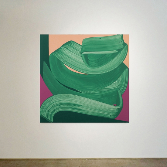 Michelle Weddle: Bloom, 2023, Mixed media on canvas, 48 x 48 x 2.25 inches