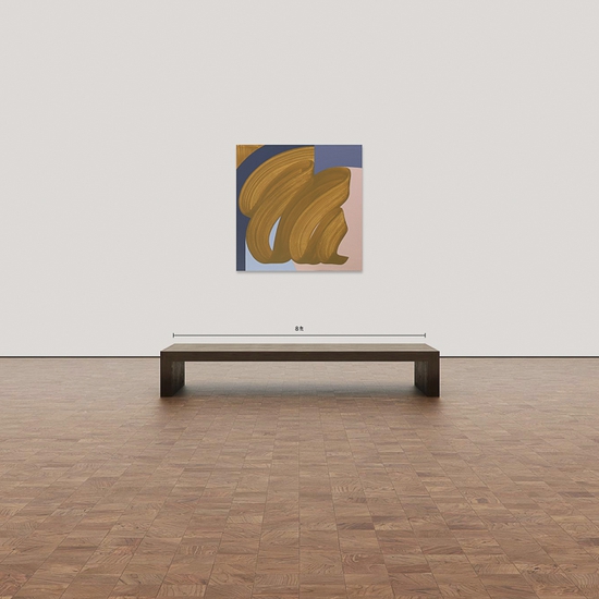 Michelle Weddle: Bound, 2022, Mixed media on canvas, 48 x 48 x 2.25 inches