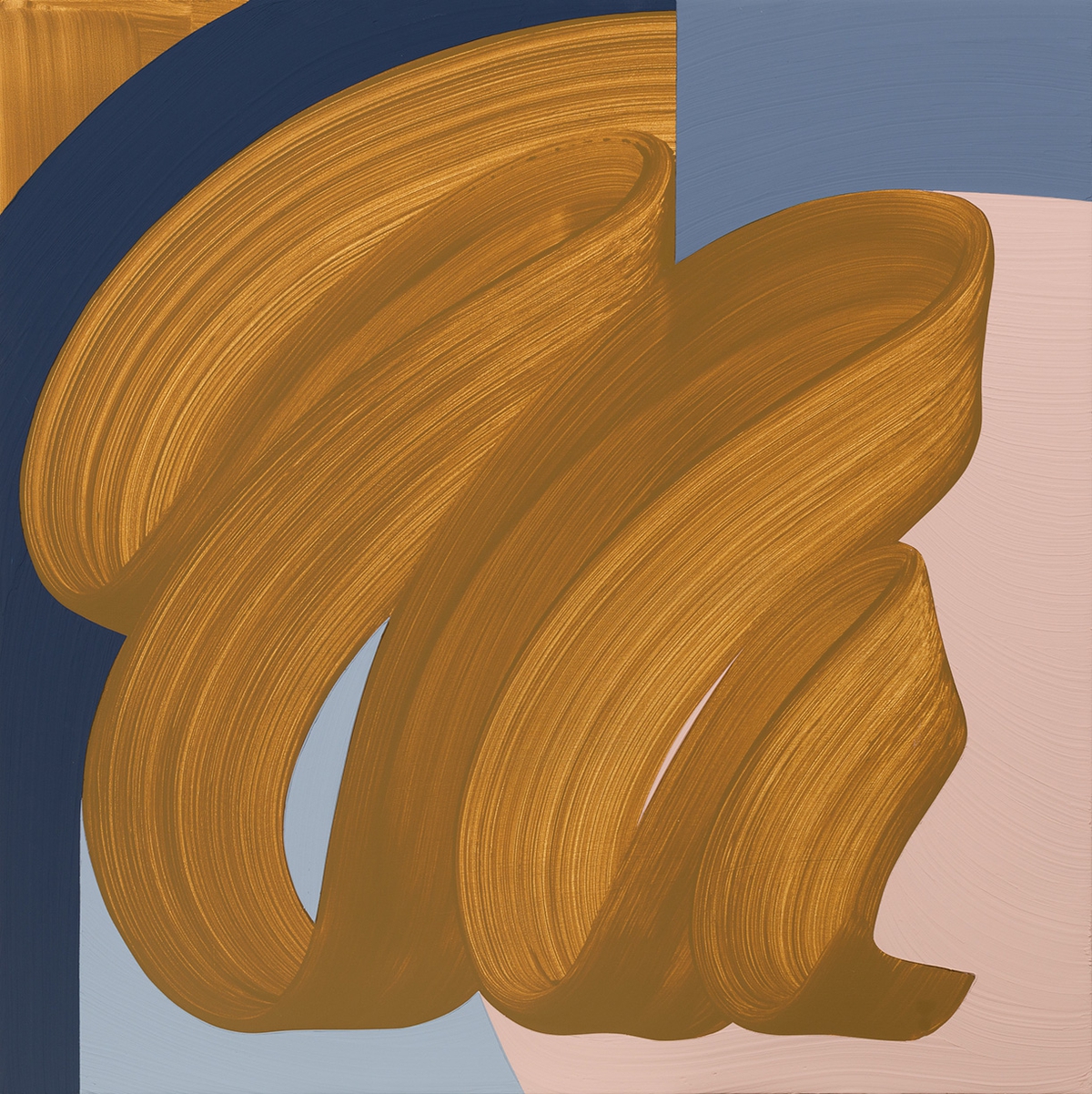 Michelle Weddle: Bound, 2022, Mixed media on canvas, 48 x 48 x 2.25 inches