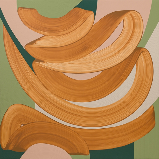 Michelle Weddle: Crescendo, 2024, Acrylic on Canvas, 60 x 60 x 2 inches