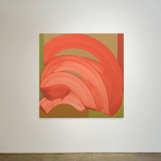 Michelle Weddle: Flare, 2023, Mixed media on canvas, 48 x 48 x 2.25 inches