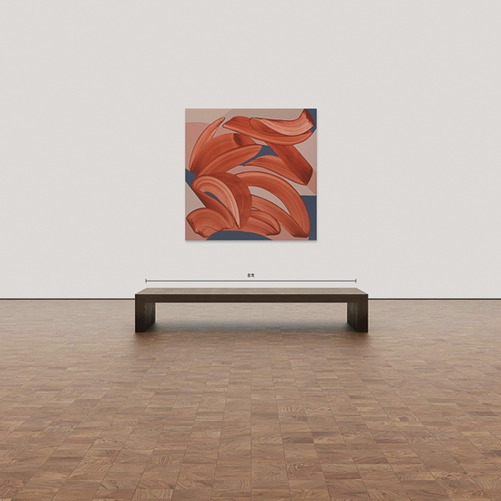 Michelle Weddle: Forte, 2024, Acrylic on Canvas, 60 x 60 x 2 inches