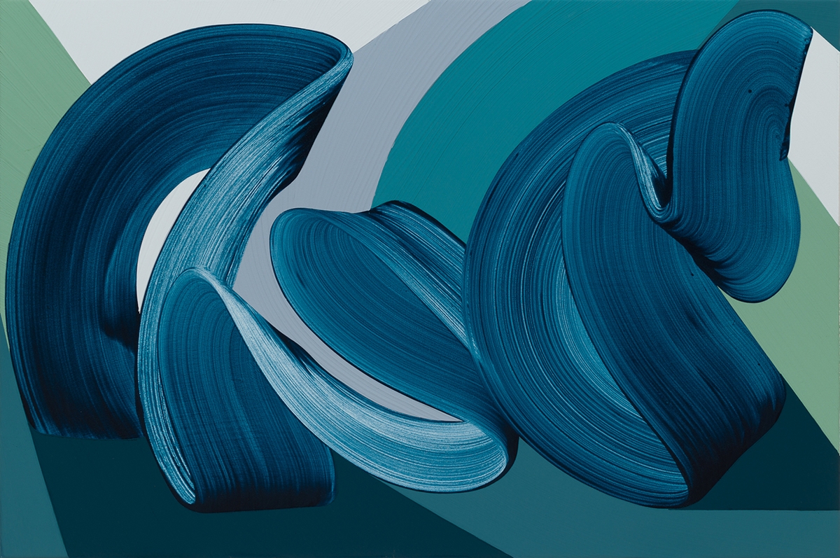 Michelle Weddle, Lush, 2026, Acrylic on canvas, 32 x 48 inches