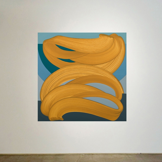Michelle Weddle: Luster, 2023, Mixed media on canvas, 48 x 48 x 2.25 inches