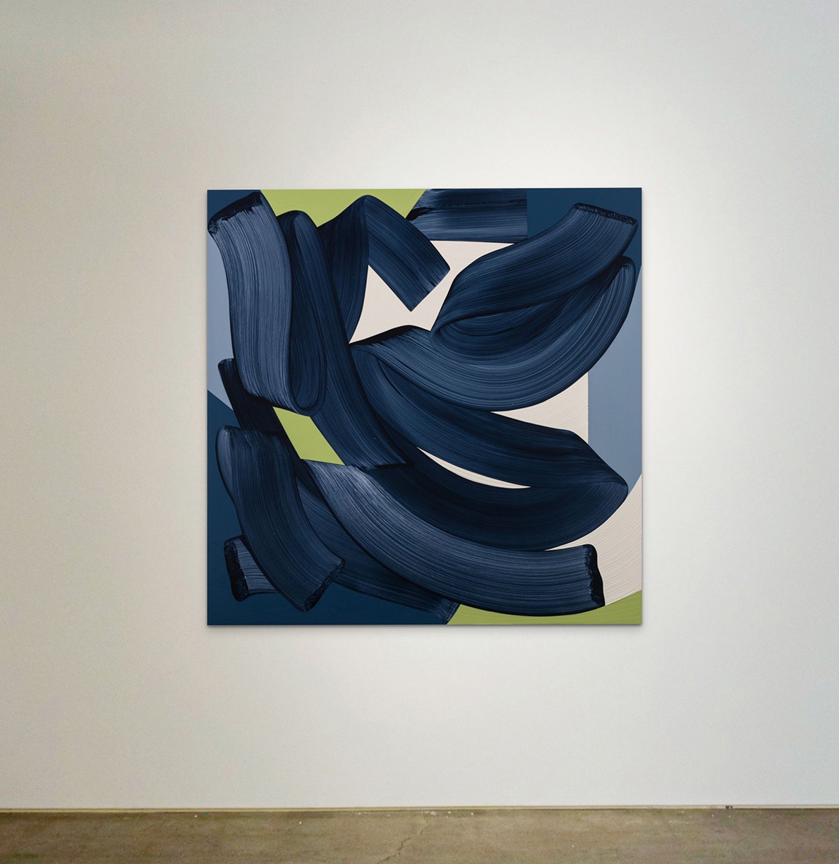 Michelle Weddle: Submerge, 2023, Mixed media on canvas, 60 x 60 x 2.25 inches