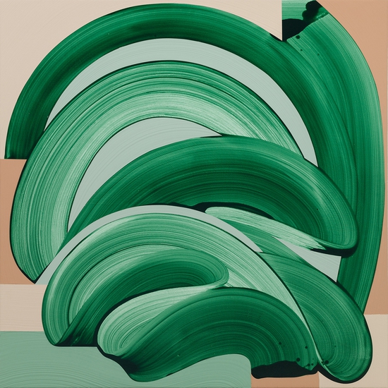 Michelle Weddle: Tempo, 2024, Acrylic on Canvas, 48 x 48 x 2 inches
