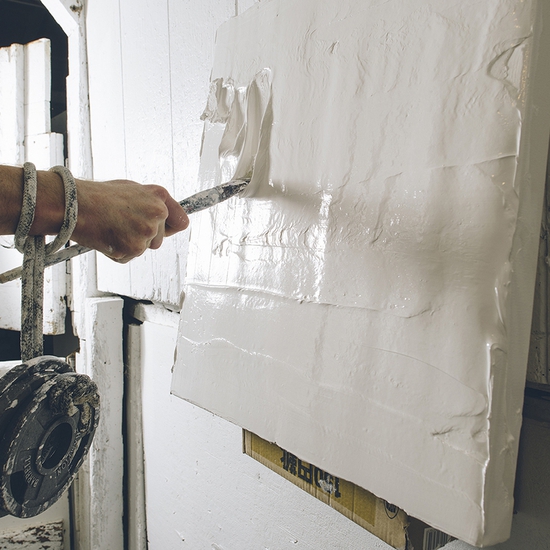 Matthew Wetschler in the studio, 2018