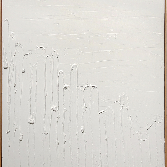 Matthew Wetschler: Lift I, 2018, Acrylic on canvas, 60 x 48 inches (Frame size: 61.25 x 49.25 x 2 inches)