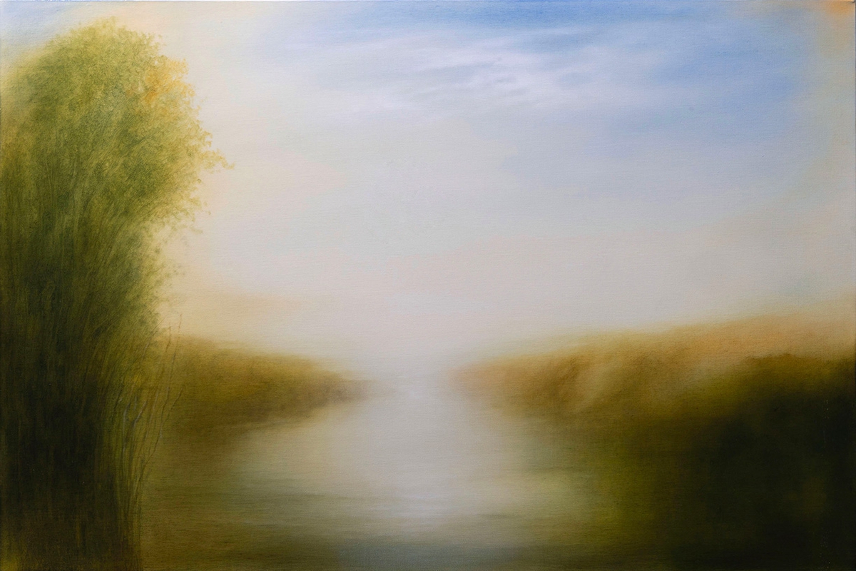 Hiro Yokose: Untitled #5501, 2023, Oil on canvas, 26 x 39 x 2.5 inches