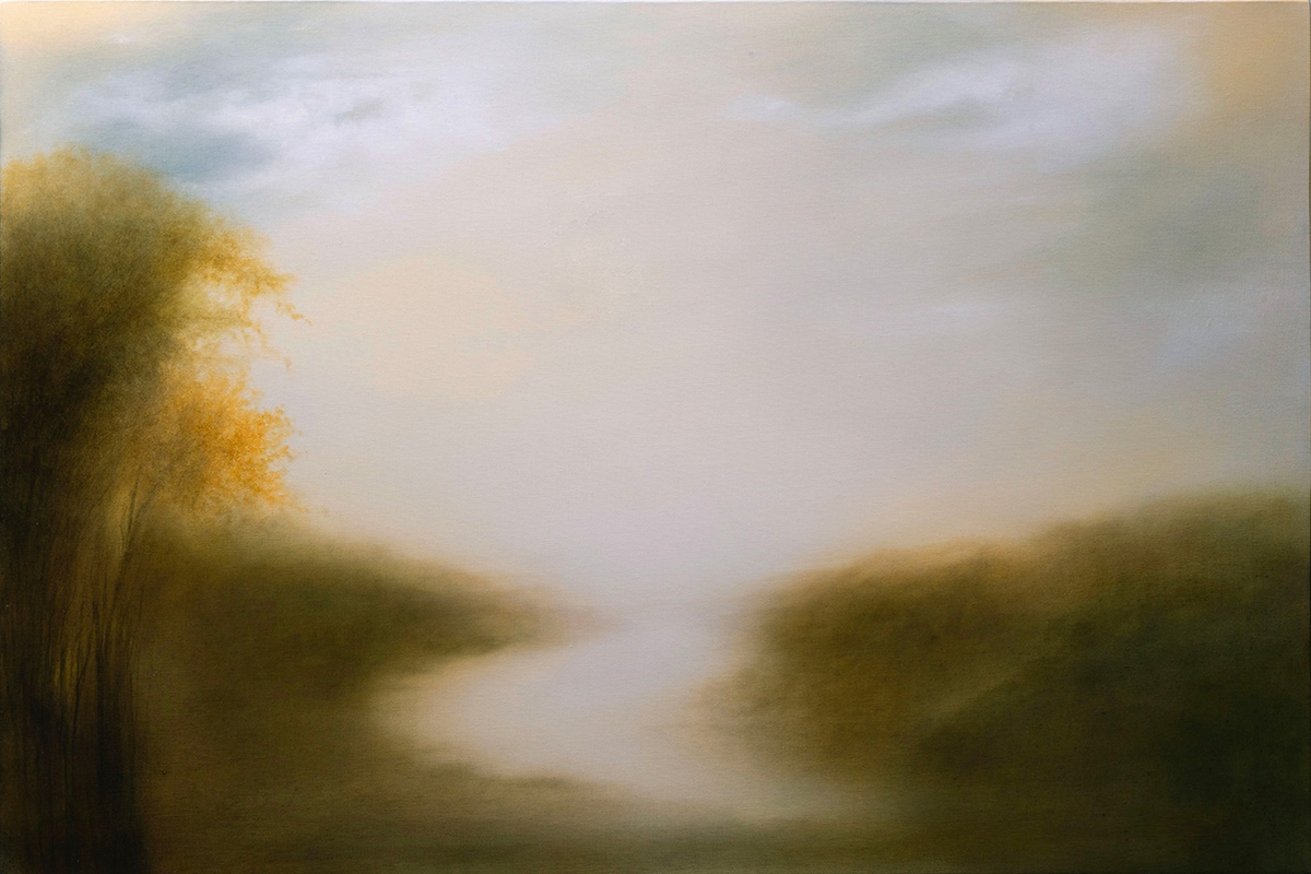 Hiro Yokose: Untitled #5502, 2023, Oil on canvas, 24 x 36 x 2.5 inches