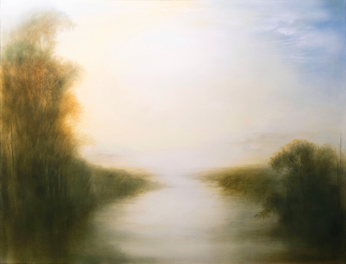 Hiro Yokose: Untitled #5504, 2023, Oil on canvas, 44 x 57.5 x 2.5 inches