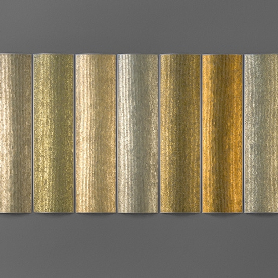 View of large and luminous mosaics by Ann Gardner