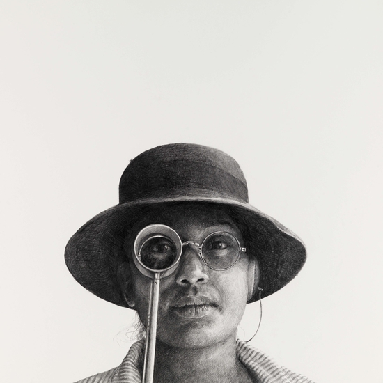 Ethan Murrow: Will Be Snaring Meteorites - And Calmly Accept Due Praise, 2010, Graphite on paper, 36 x 36 inches
