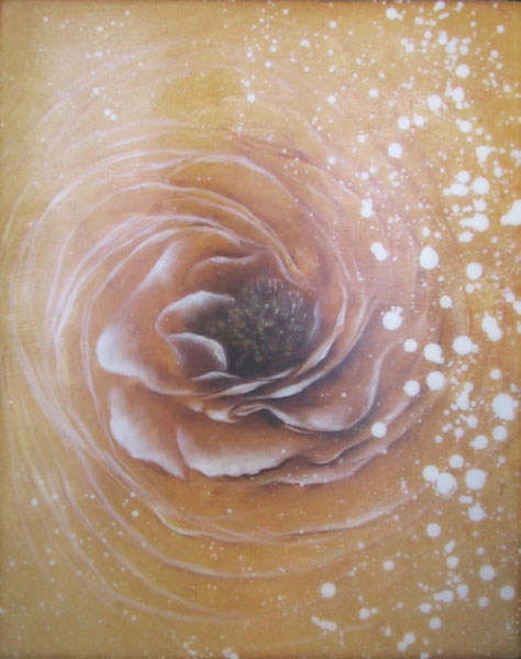 Hiro Yokose: Untitled 4383, 2004, Oil and Wax on Canvas over Panel, 10.25 x 8.25 x 2 inches