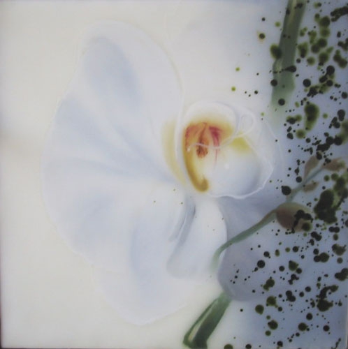Hiro Yokose: Untitled 4388, 2004, Oil and Wax on Canvas over Panel, 12.25 x 12 x 2 inches