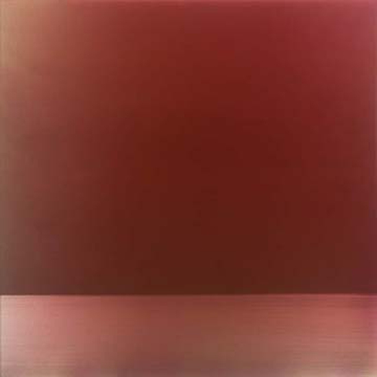SOLD - Ephemeral Rose, 2015, Pigment, Urethane, Resin on Aluminum Panel, 36 x 36 inches
