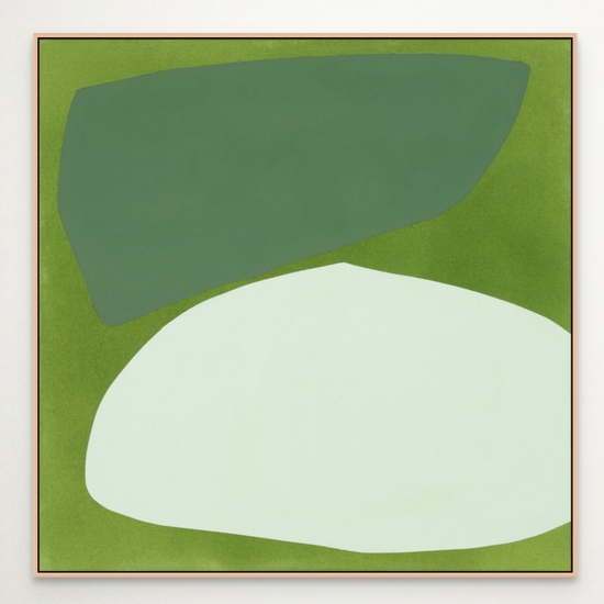 Mia Farrington: Olivera, 2024, Ink and Acrylic on Canvas, 24 x 24 x 1.25 inches (Framed: 25.25 x 25.25 x 2.5 inches)