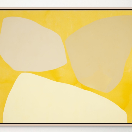 SOLD Mia Farrington: Sonoma, 2024, Ink and Acrylic on Canvas, 48 x 60 x 1.25 inches (Framed: 49.25 x 61.25 x 2.5 inches)