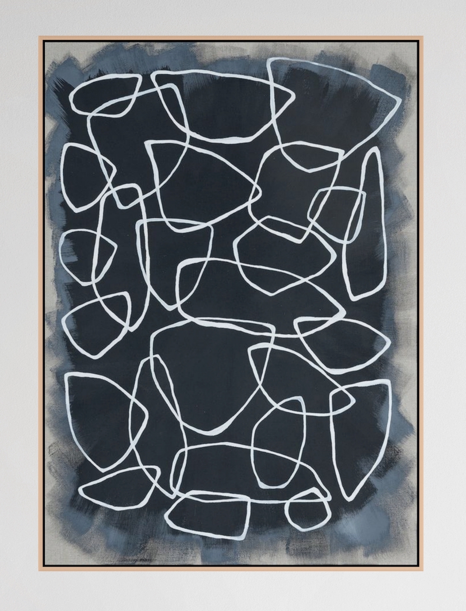 Mia Farrington: Velo, 2024, Ink and Acrylic on Raw Canvas, 28 x 20 x 2.5 inches