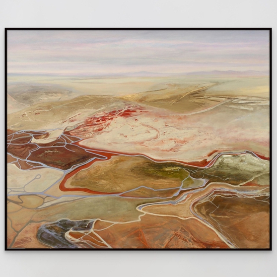 Philip Govedare: Anthropocene #4, 2024, Oil on canvas, 64 x 77 inches (framed dimensions: 65 x 78 x 2.25 inches)